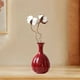 thumbnail image 3 of Pequeño jarrón rojo,Jarrón de cerámica roja Jarrones decorativos modernos Rústicos,Jarrón de cerámica rojo de estilo rústico para sala de estar creativa,Estantería de cocina Jarrones, 3 of 6