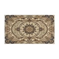 thumbnail image 2 of Kitchen Rugs and Mats Non Skid Washable Farmhouse Boho Brown Pattern Kitchen Mat and Rug Set,Floor Cushion Waterproof Rug,Rubber Backed Area Rugs for Kitchen Laundry, 2 of 7