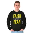 thumbnail image 5 of Christian Religion Faith Over Fear Sweatshirt for Men or Women Brisco Brands S, 5 of 6