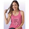 thumbnail image 2 of This Girl Star Banner Racerback Tank Women -Image by Shutterstock, Female x-Small, 2 of 4
