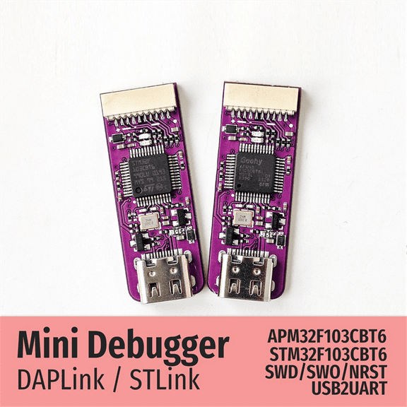 Mini Debugger STLink V2.1 Debugger APM32F103CBT6 Chip SWD SWO USB to Uart Module