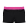 thumbnail image 3 of Kaerm Kids Girls Ballet Dance Booty Shorts Sports Gym Workout Yoga Running Activewear Shorts Rose Red&Black 6, 3 of 7