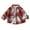 Red, variant on Kiijoy Boys Flannel Plaid Shirt Fall Long Sleeve Button Down Shirt, Sizes 18-24M