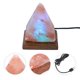thumbnail image 2 of EeaseMX Lámpara de sal de cristal del Himalaya con USB, lámpara LED piramidal de sal mineral, luz nocturna pequeña, 2 of 7