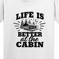 thumbnail image 4 of Inktastic Life is Better at the Cabin with Trees and Moon Youth T-Shirt, 4 of 5