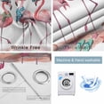 thumbnail image 4 of Pink Flamingo Blackout Curtains for Bedroom/Living Room, Thermal Insulated Kitchen Curtains, Summer Coastal Ocean Nautical Sea Beach Grommet Darkening Window Treatment Drapes 52"x63"x2, 4 of 8