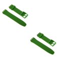 thumbnail image 2 of Baohd Versatile Silicone Watch Bands Watch Straps Replacement Rubber Wrist Band Green 20mm 2Set, 2 of 6