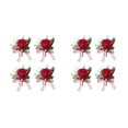 thumbnail image 2 of Guardurnaity de flores artificiales - Elegante para boda Look Amplia aplicación ABS Flores artificiales Novia Romántica Type6 NO6, 2 of 6