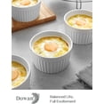 thumbnail image 2 of Set Of 6 Creme Brulee Ramekins compatible Pudding And Ice Cream Porcelain Sauce Ramekins Baking Souffle Ramekin Bowls Microwave And Oven Safe_Gift Of G, 2 of 5