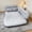 Peak Style - Gray (with accessories), variant on Rectangular PVC Plush Inflatable Bed, Soft Skin-Friendly Foldable Air Bed, Portable with Storage Bag & Repair Kit, for Indoor Rest, Office Lounge, Trunk, Camping & Beach Use