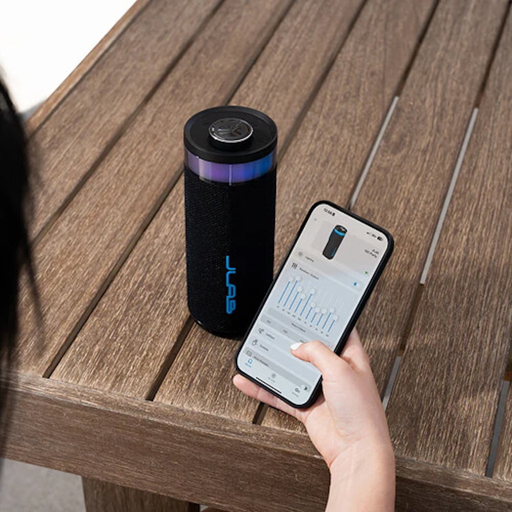 Restored JLab Go Party Bluetooth Portable Speaker 10W Up to 16 Hours Battery EQ3 sound Black SBGORBLK82