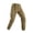 Khaki, variant on Men Button Fly Label Patch Multi Pocket Rib Ankle Cargo Jogger Pants Quick Dry Twill Outdoor Travel Street Trousers Black S