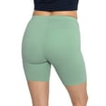 thumbnail image 3 of Stretch Is Comfort Women's Cotton Biker Shorts Sage Green Medium, 3 of 6