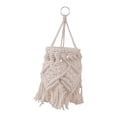 thumbnail image 3 of Pantalla de Lámpara Macramé Colgante Elaborada con Cuerda Funda Tejida Bohemia para Lámpara Accesorio Redondo de Techo Artesanal Cubierta Decorativa, 3 of 8