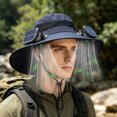thumbnail image 6 of Kugisaki Sun Hat with Fans Solar Power Fan Wide Brim Sun Hat Fishing Essentials for Hiking Beach Summer Outdoor, 6 of 7