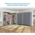 thumbnail image 6 of VIPEK V5C Heavy Duty Covered Clothes Rack, Black Metal Clothing Rack with Grey Oxford Fabric Cover, 68.9"Lx15.7"Wx76.4"H, 6 of 11