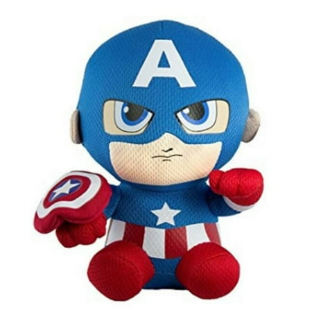 TY Beanie Baby - MARVEL CAPTAIN AMERICA (6" Superhero Plush) (NO TY HANG TAG)