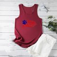 thumbnail image 4 of AnuirheiH American Flag Tank Tops for Women 4th of July Outfits Sleeveless Patriotic Shirts Women Sunflower Printing Round-Neck Sleeveless Shirt Casual Tank Tunic Tops Blouse, 4 of 5