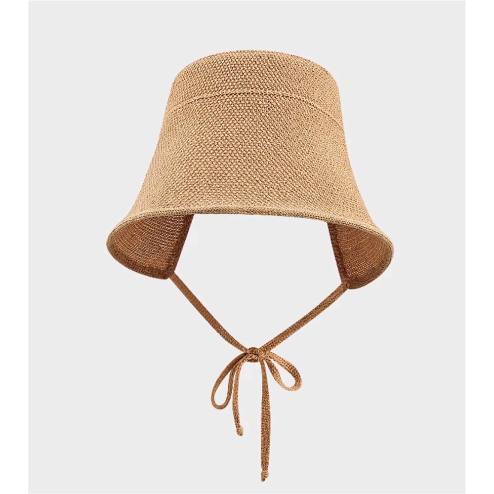 Women Vintage Bonnet with Tie Foldable Cap Sun Hat, Wide-Brim Sun hat, Summer Beach hat, Breathable and Comfortable