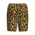thumbnail image 2 of Haiem Gold Glitter Leopard Men's Pajama Short with Soft Woven Cotton Elastic Waistband Sleep Short-4X-Large, 2 of 9