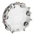 thumbnail image 4 of Cloches à Double Rangée Tambour, Petite Tonalité Non Déformée Ton Réglable Moins de Vibration Son Clair Tambourin à Main pour Enseignement de Percussion, 4 of 7