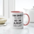 thumbnail image 4 of CafePress - Too Legit To Quit - 11 oz Ceramic Mug - Novelty Coffee Tea Cup, 4 of 4