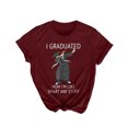 thumbnail image 1 of Regalos de graduación para él, ella, 2022, camiseta universitaria de escuela secundaria, blusa de manga corta con estampado de letras de verano Fridja hjk2599, 1 of 6