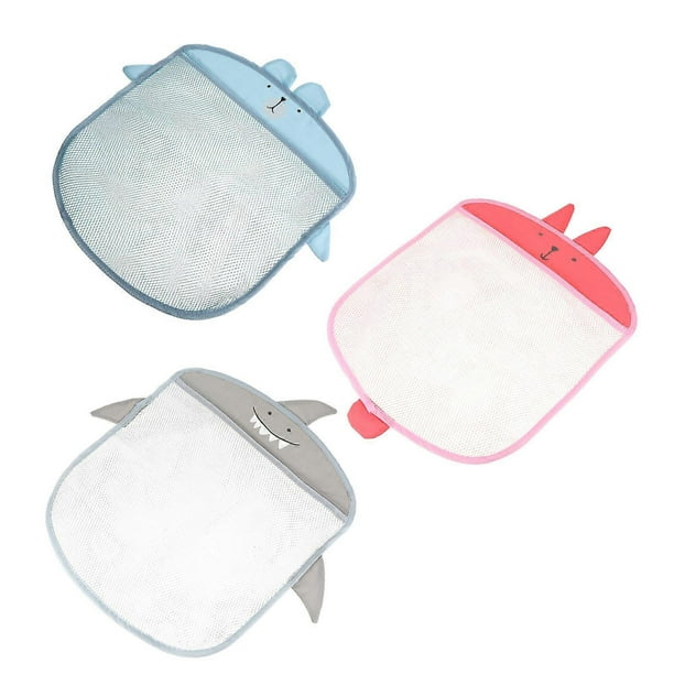 Mesh Storage Bag 3Pcs Wall Door Hanging Organization Home Users Pink Color Water Drainage Feature