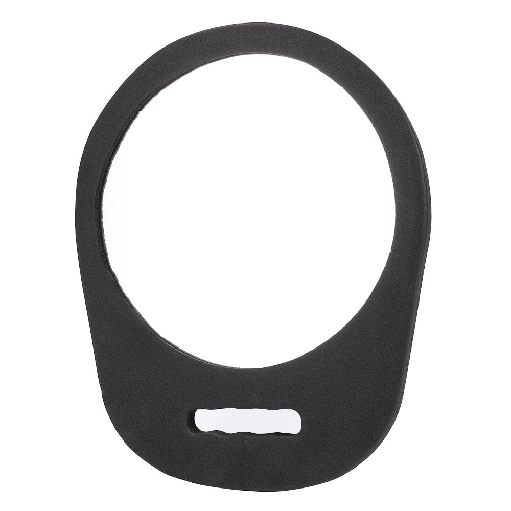 Hairdressing Salon Mirror with Handle Brush Foam Surroundings Black