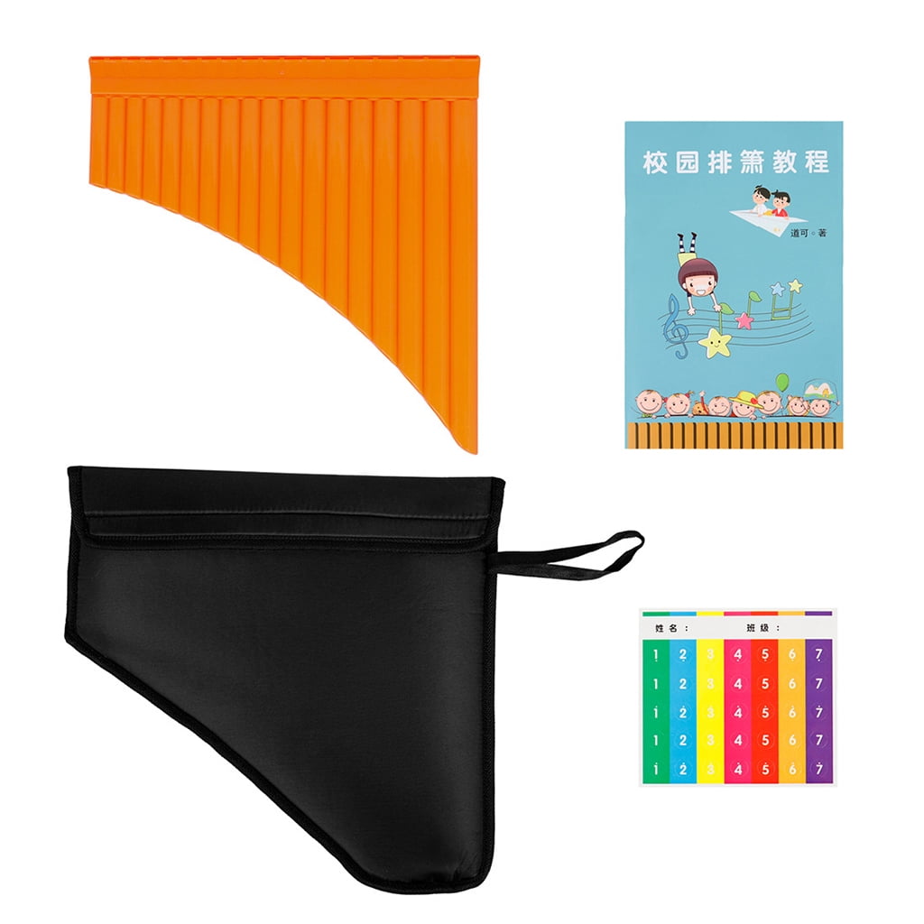 WINDLAND 16 Pipes Pan Flute C Tone 16 Tubes Panpipe Panflute for Beginner Instrument Gift