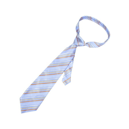 10cm Width Yellow Blue Beige Polyester Adjustable Self Tie Necktie for