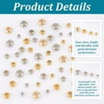 thumbnail image 5 of 48Pcs Stoppers Beads with Silicone Inside 4mm/5mm/6mm/7.5mm Brass Slider Beads, 5 of 6