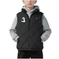 thumbnail image 5 of Warm Heating Vest for Kids Boys Girls with Pockets Unisex Toddler Children 6-17Years Solid Color Sleeveless Children's Heating Clothing Black-#011, 5 of 10