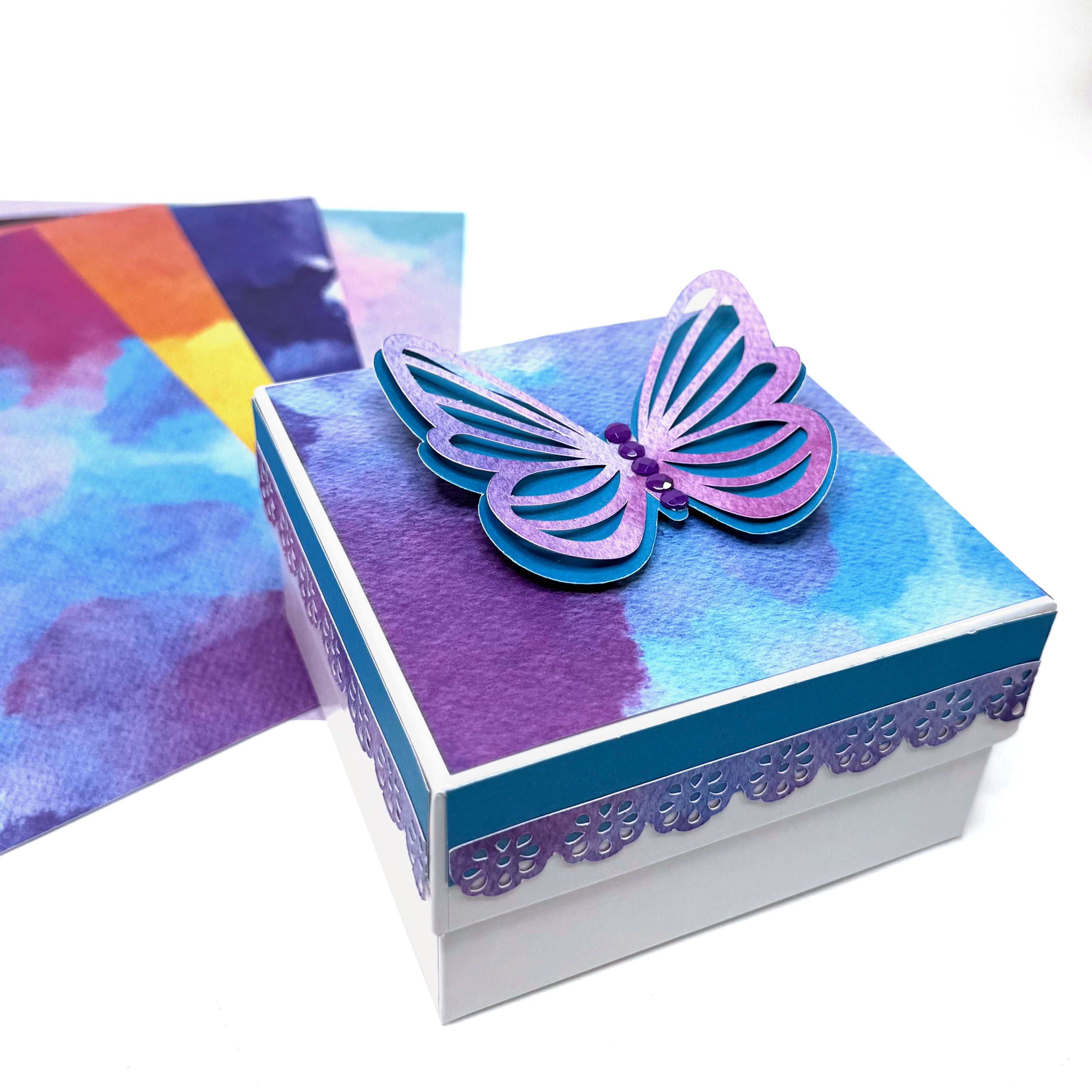 Hello Hobby Watercolor 8.5x11 Paper and Cardstock Combo Pad for Scrapbooking and Crafting