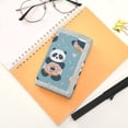 thumbnail image 7 of JIALIOU Nylon Trifold Card Wallet with ID Window Zipper Pocket for Men Women Teen Cute Panda and Donut, 7 of 7