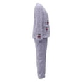 thumbnail image 5 of Tnhcen Women's Pajama Set Double - faced Fleece Spring Thermal Sleepwear Cozy Fuzzy Pajamas Plus Size S - XL Long Sleeve Button Front Cherry Embroidered Loungewear, 5 of 5