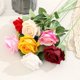 thumbnail image 4 of 6 piezas, paquete mixto de rosas, Día de San Valentín, flores artificiales, flores de boda, decoración de paisajismo de pared, rosas artificiales, 4 of 12