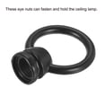 thumbnail image 5 of Uxcell 15kg Max Load 36x43mm M10 Thread Ring Shape Female Loop Eye Nut Black 2 Pack, 5 of 5