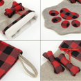 thumbnail image 5 of Medias navideñas Medias a cuadros Medias navideñas colgantes de arpillera de 18 ", Medias navideñas a cuadros para niños Bolsas de regalos Medias Conjunto de regalos para C, 5 of 5