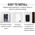 thumbnail image 4 of Wireless Doorbell System | 200m Range Remote Control Pager | 52 Chime Options | 4-Volume Adjustable | LED Alert | Home Office Elderly Kids Use | ABS | Easy Install | 1 Button 1 Receiver | 433MHz, 4 of 9