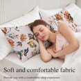thumbnail image 5 of Pink Spring Floral Body Pillow Covers 20"x54", Summer Botanical Vintage Birds Soft Brushed Microfiber Breathable Throw Pillow Covers, Pillowcase with Zipper for Couch Sofa Bedroom Living Room, 5 of 9