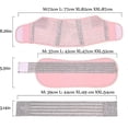 thumbnail image 5 of ZHAOCHENG Cinturón de apoyo para el embarazo 3 en 1, cinturón de maternidad, material suave, elástico y transpirable, XXL, rosa, 5 of 5