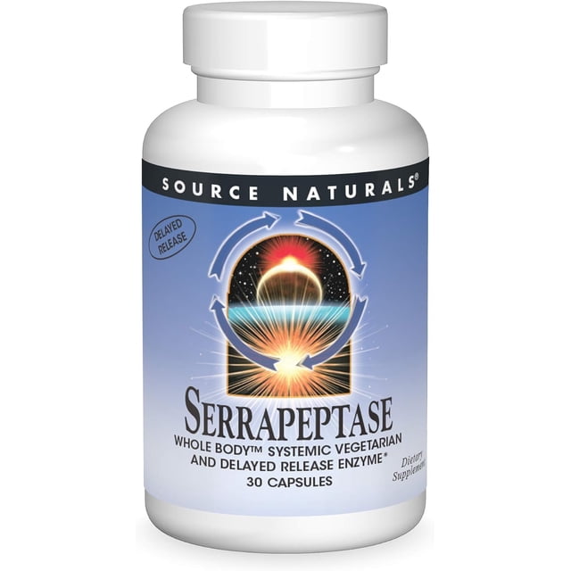 Source Naturals | Serrapeptase, 30 Caps | Serrapeptasa, 30 Cápsulas, Enzimas