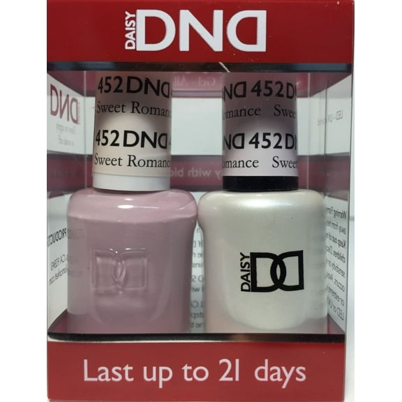 DND Duo Soak off Gel & Matching nail polish - #452 SWEET ROMANCE