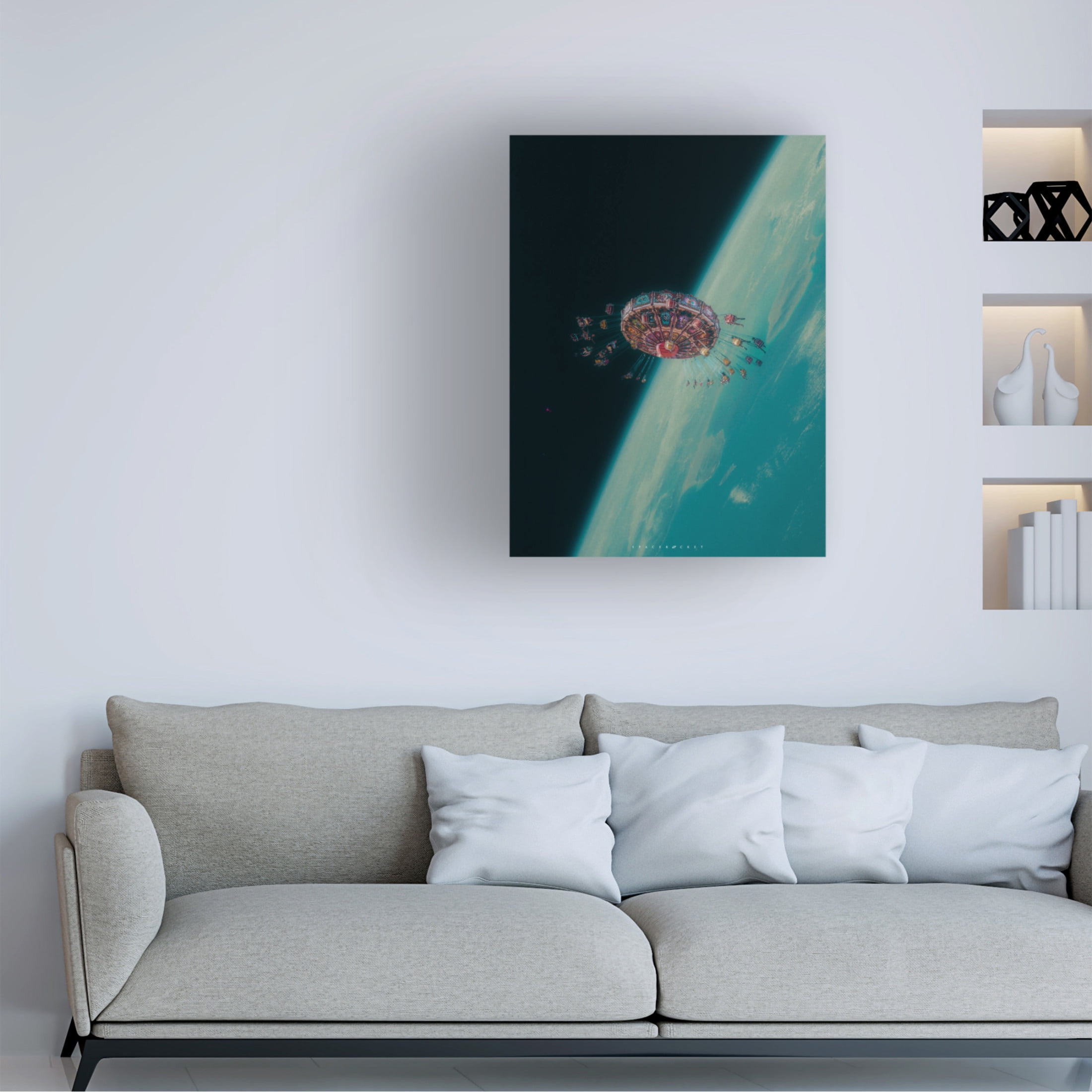 Trademark Fine Art spacerocket art 606 Canvas Wall Art