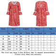 thumbnail image 2 of Robe Maxi Basique pour Femmes, Ample, en Dentelle Rem, Robe Décontractée à Manches Mi-Longues, Tenue de Vacances, 2 of 8