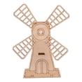 thumbnail image 2 of DIY Wooden Windmill Assemble Toys Construction Educational Models, 2 of 8
