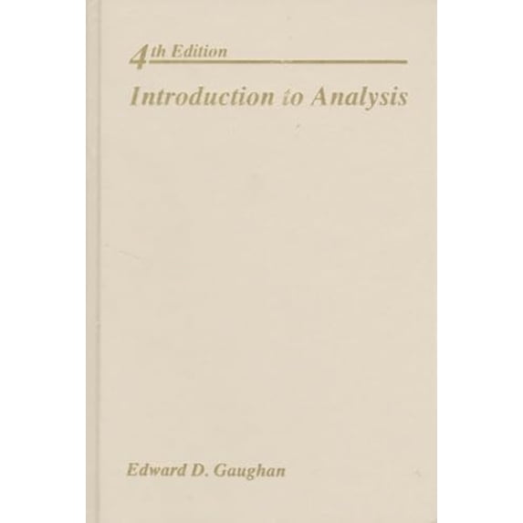 Pre-Owned Introduction to Analysis (Paperback) 0534173586 9780534173586