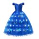 thumbnail image 4 of Disfraz de princesa cenicienta de Disney para niña, vestido con luz LED para baile de carnaval, atuendo de cumpleaños de lujo para niños, 2024, 4 of 5