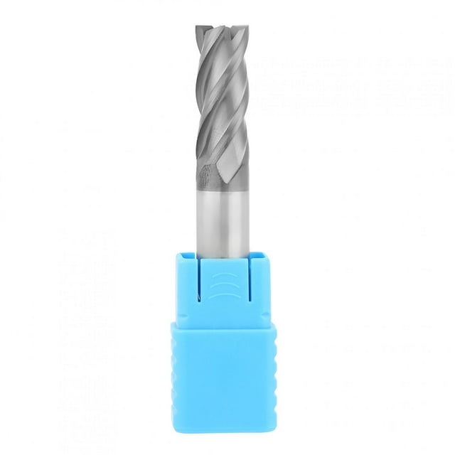1 pieza de fresa de carburo de tungsteno de 12 mm x 75 mm con vástago recto y 4 flautas.
